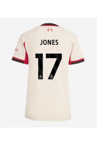 Liverpool Curtis Jones #17 Jalkapallovaatteet Naisten Vieraspaita 2025-26 Lyhythihainen